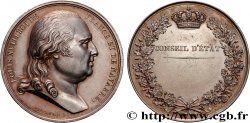 LOUIS XVIII Médaille, Conseil d’État TTB+