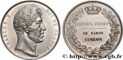 CHARLES X Médaille, Conseil d’État, Joseph Jérôme, comte Siméon TTB+