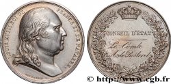 LOUIS XVIII Médaille, Conseil d’État, Amédée, marquis de Pastoret  TTB