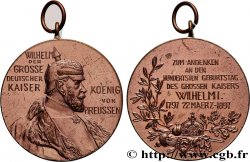 ALLEMAGNE - ROYAUME DE PRUSSE - GUILLAUME II Médaille, 100e anniversaire du Kaiser Wilhelm I