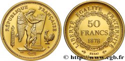 L OR DE LA FRANCE Médaille, Reproduction de monnaie, Essai de 50 Francs or Génie