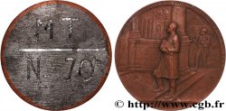 III REPUBLIC Médaille, Inauguration du musée social, tirage uniface du revers XF