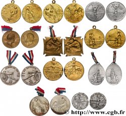 DRITTE FRANZOSISCHE REPUBLIK Lot de 11 médaillettes, Souvenirs