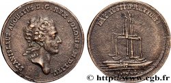 POLAND - KINGDOM OF POLAND - STANISLAW II AUGUSTUS Médaille, refonte d’un thaler d’épreuve