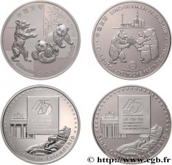 ALEMANIA Médailles commémoratives, 45e anniversaire de l’amitié sino-allemande