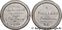 SECOND REPUBLIC Médaille, Comité de la solidarité républicaine de Cherbourg
