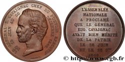 DEUXIÈME RÉPUBLIQUE Médaille, Général Louis Eugène Cavaignac, chef du pouvoir exécutif