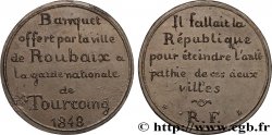 DEUXIÈME RÉPUBLIQUE Médaille, Banquet pour la garde nationale de Tourcoing
