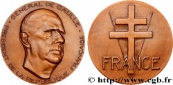 CINQUIÈME RÉPUBLIQUE Médaille, Général de Gaulle, président de la République Française