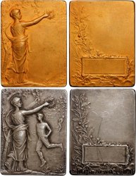 TROISIÈME RÉPUBLIQUE Lot de 2 plaquettes, Récompense