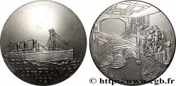 CINQUIÈME RÉPUBLIQUE Médaille, Paquebot Ile de France
