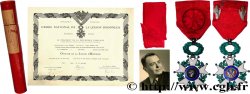 QUATRIÈME RÉPUBLIQUE Légion d’Honneur - Officier avec son certificat et photographie du récipiendaire