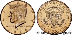 L&nbsp;OR DE LA FRANCE Médaille, Reproduction de monnaie, 1/2 Dollar Kennedy