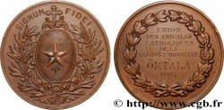 III REPUBLIC Médaille, Union des amicales catholiques de la région parisienne