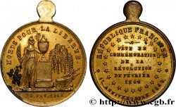 SECOND REPUBLIC Médaille, Premier anniversaire de la République, Morts pour la Liberté
