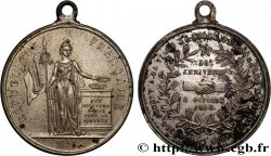 DEUXIÈME RÉPUBLIQUE Médaille, Drapeau offert à la ville de Lille