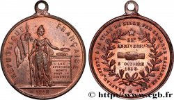 DEUXIÈME RÉPUBLIQUE Médaille, Drapeau offert à la ville de Lille