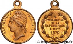 III REPUBLIC Médaillette, Proclamation de la République