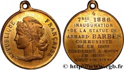 III REPUBLIC Médaille, Inauguration de la statue d’Armand Barbès AU