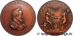 HENRY IV Médaille, Henri IV et Marie de Médicis, refrappe