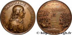 LOUIS XIII LE JUSTE Médaille, Cardinal Mazarin, Bataille de Casale, frappe moderne