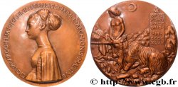 ITALIE Médaille, Cecilia Gonzaga par Pisanello, refrappe
