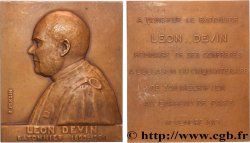 TERZA REPUBBLICA FRANCESE Plaquette, Léon Devin, Hommage de ses confrères pour son inscription au barreau