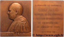 DRITTE FRANZOSISCHE REPUBLIK Plaquette, Léon Devin, Hommage de ses confrères pour son inscription au barreau