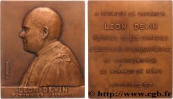 III REPUBLIC Plaquette, Léon Devin, Hommage de ses confrères pour son inscription au barreau