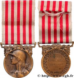 TROISIÈME RÉPUBLIQUE Médaille commémorative de la guerre 1914-1918