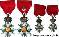 SECOND EMPIRE Médaille, Légion d’honneur, Croix de chevalier, modèle second empire avec sa taille réduite d’un modèle hybride