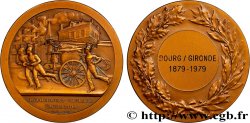 CINQUIÈME RÉPUBLIQUE Médaille, Centenaire de Bourg sur Gironde