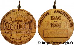 CINQUIÈME RÉPUBLIQUE Médaille, 20e anniversaire de Plublideal