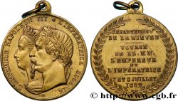 SECOND EMPIRE Médaillette, Voyage de l’empereur et l’impératrice, département de la Nièvre