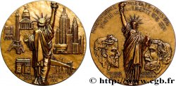 QUINTA REPUBLICA FRANCESA Médaille, Fondation Bartholdi-Eiffel, refrappe