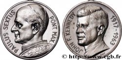 VATICAN ET ÉTATS PONTIFICAUX Médaille, John Kennedy et Paul VI