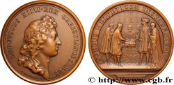 LOUIS XIV  THE SUN KING  Médaille, Renouvellement de l’alliance avec les Suisses, refrappe