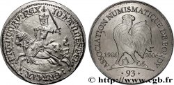 QUINTA REPUBBLICA FRANCESE Médaille, Franc à cheval, Association numismatique de Bondy