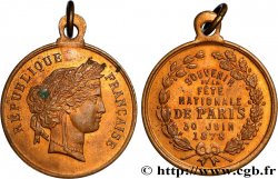 III REPUBLIC Médaille, Souvenir de la fête nationale