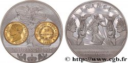 QUINTA REPUBLICA FRANCESA Médaille, Histoire de la monnaie française, 20 francs