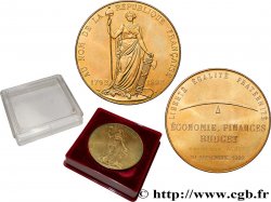 V REPUBLIC Médaille, Économie, finance et budget, Au nom de la République Française