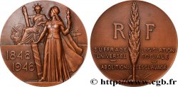 CUARTA REPUBLICA FRANCESA Médaille, Abolition de l’esclavage, Centenaire de la révolution de 1848