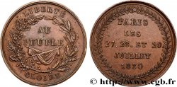 LOUIS-PHILIPPE - LES TROIS GLORIEUSES Médaille, Gloire au peuple