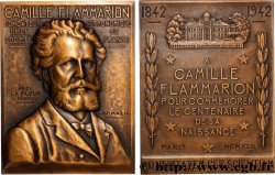 SCIENCES & SCIENTIFIQUES Plaquette, Camille Flammarion, Centenaire de sa naissance