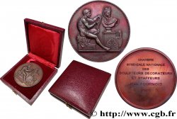 FUNFTE FRANZOSISCHE REPUBLIK Médaille, Chambre syndicale Nationale des sculpteurs, décorateurs et staffeurs