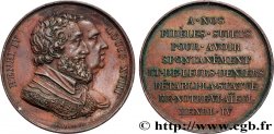 LUIGI XVIII Médaille, Rétablissement de la statue de Henri IV le 28 octobre 1817