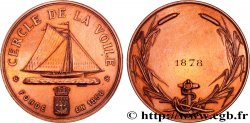 TERCERA REPUBLICA FRANCESA Médaille, Cercle de la voile 