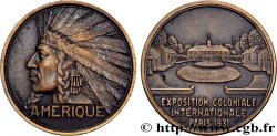 TERCERA REPUBLICA FRANCESA Médaille, Exposition Coloniale Internationale - Amérique