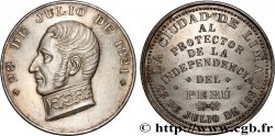 PERU Médaille, Hommage de Lima à Simon Bolivar