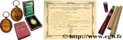 III REPUBLIC Médaille, Maison d’éducation de la Légion d’honneur avec son diplôme AU
